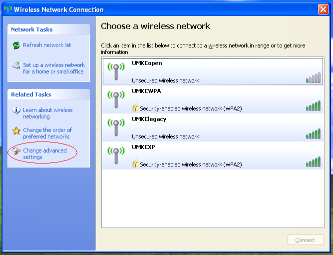 wireless network setup